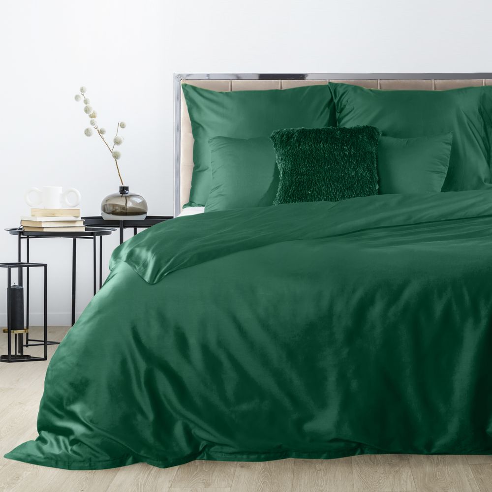 Satino patalynės komplektas „NOVA” emerald