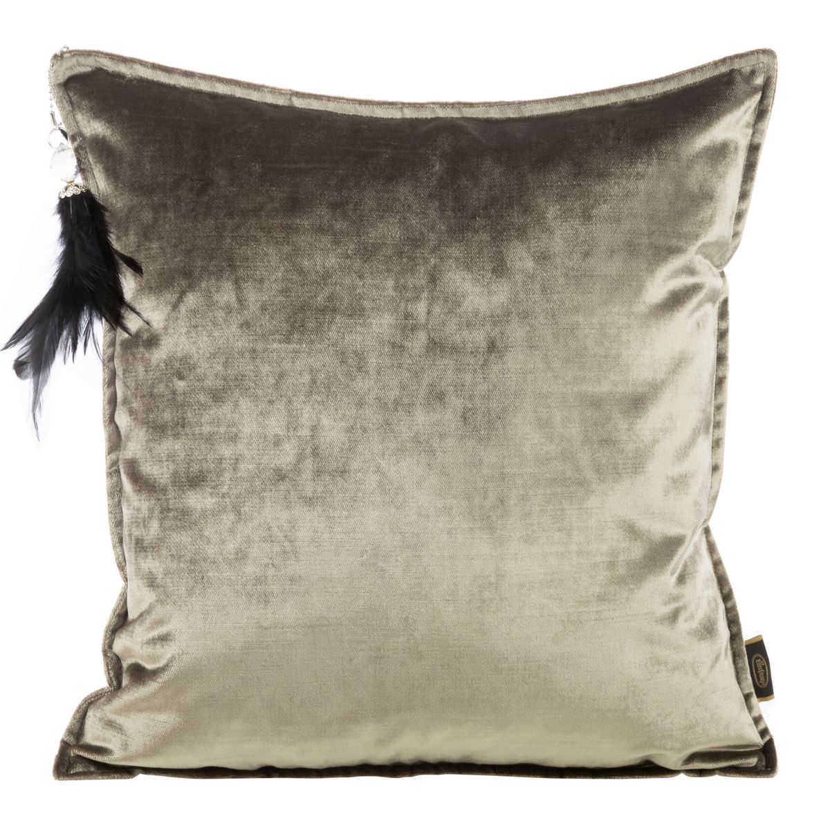 Dekoratyvinė aksominė pagalvėlė „Royal” dark beige
