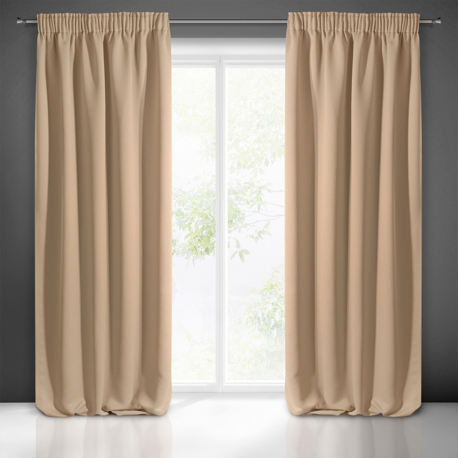 Naktinė BLACKOUT užuolaida BEIGE 135×270