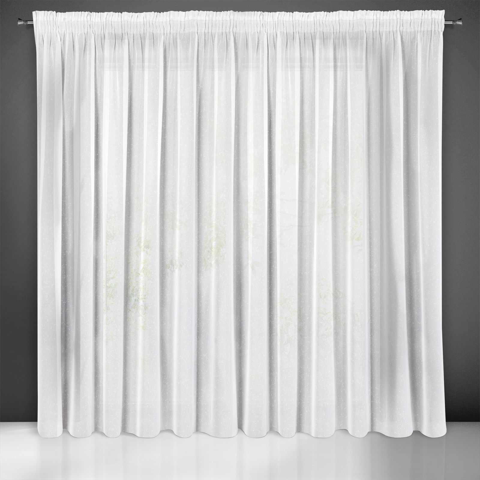 Dieninė užuolaida ANGELA 350×250 balta