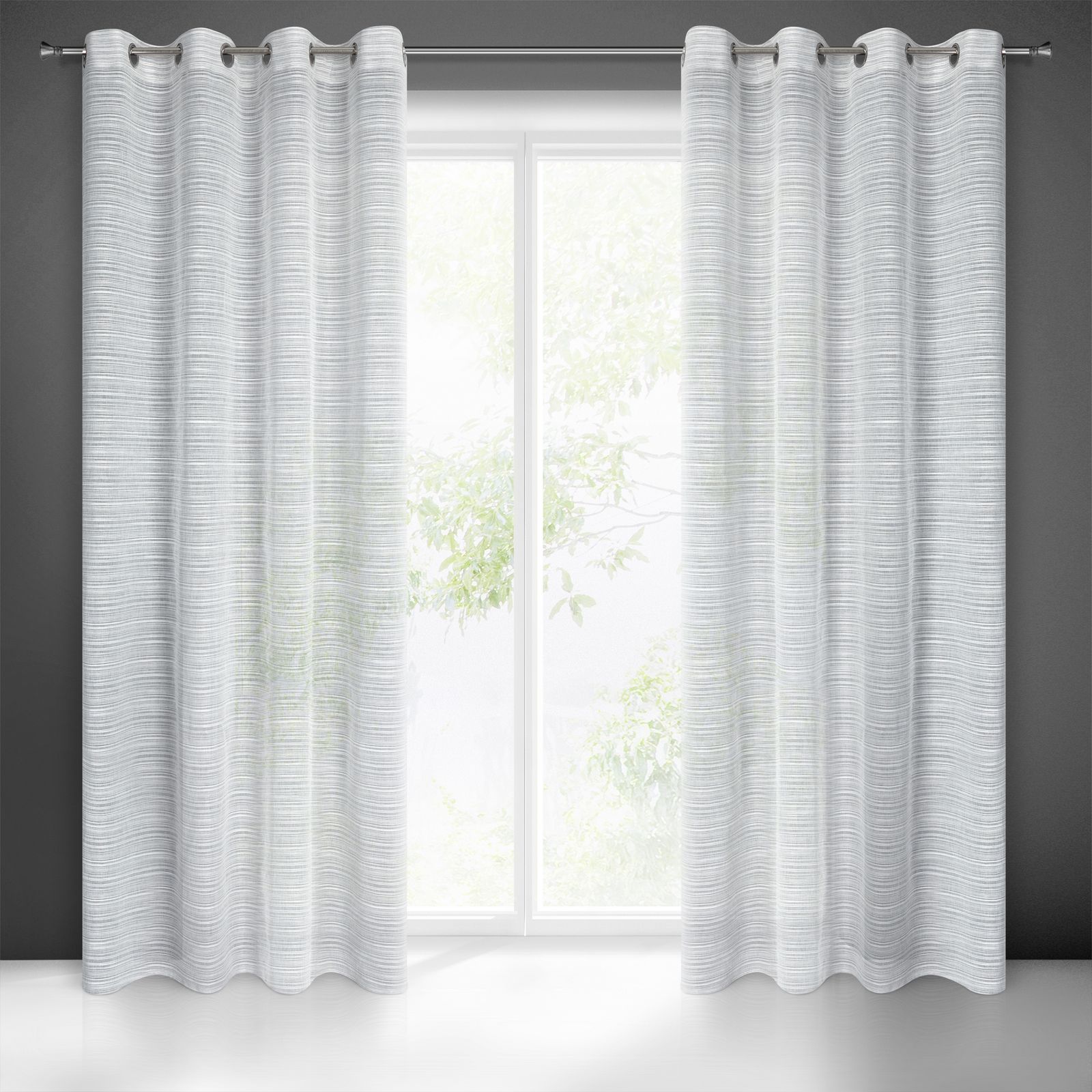 Dieninė užuolaida ARIA 140×250 pilka