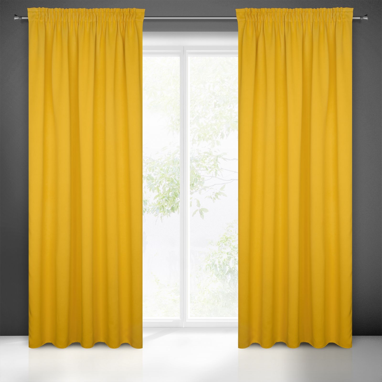 Naktinė BLACKOUT užuolaida MUSTARD 135×270