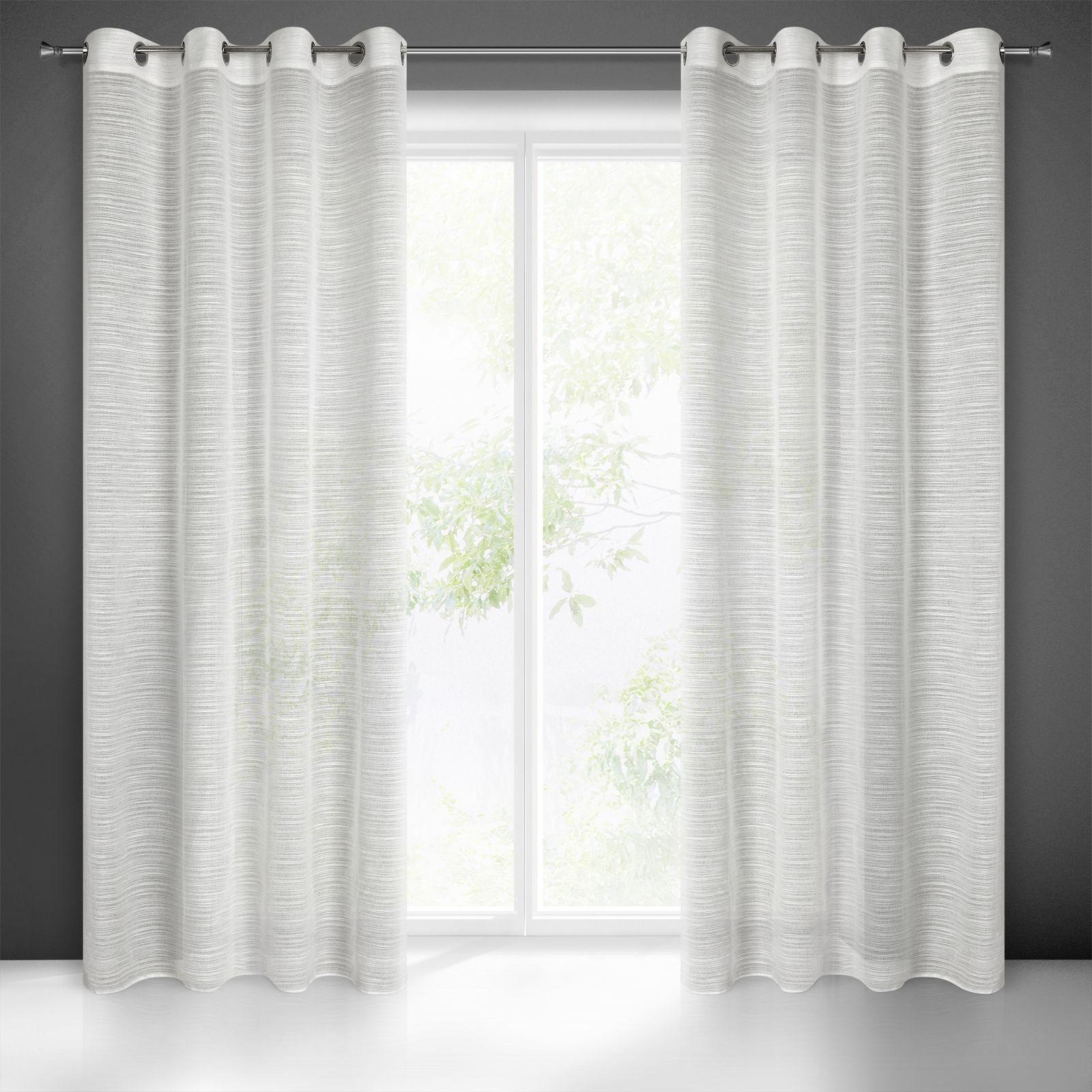 Dieninė užuolaida ARIA 140×250 balkšva