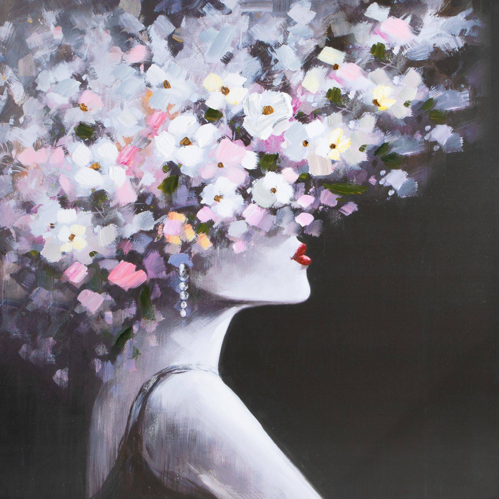 Rankų darbo paveikslas „Woman2” 80×80 cm