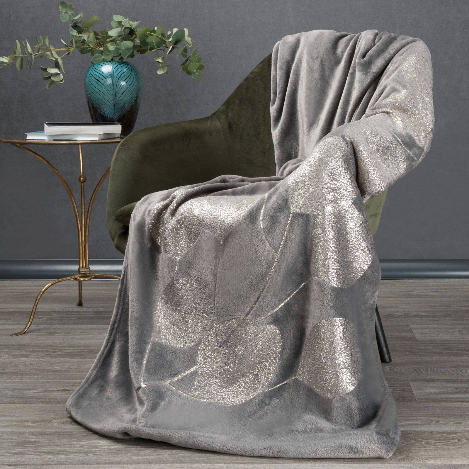 Pledas „Ginko” 150×200 cm dark gray
