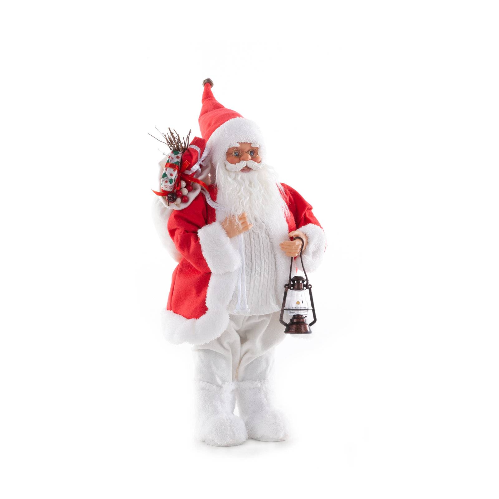 Kalėdinė dekoracija Kalėdų senelis „Santa4” 60 cm
