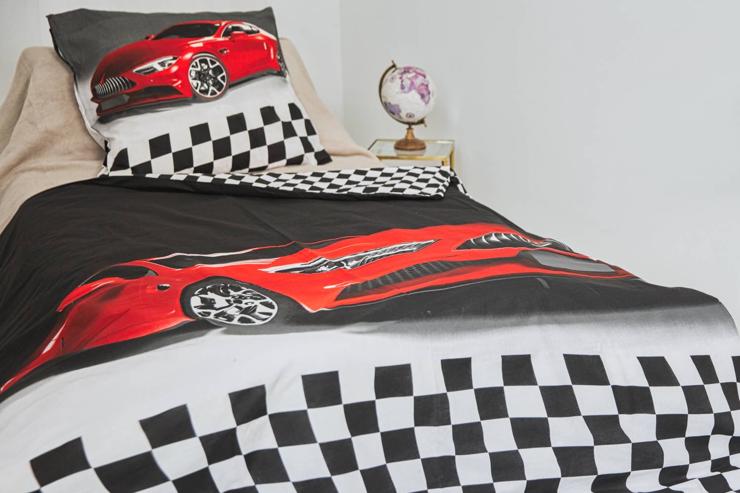 Šviečianti tamsoje patalynė 140×200 „Super Car”