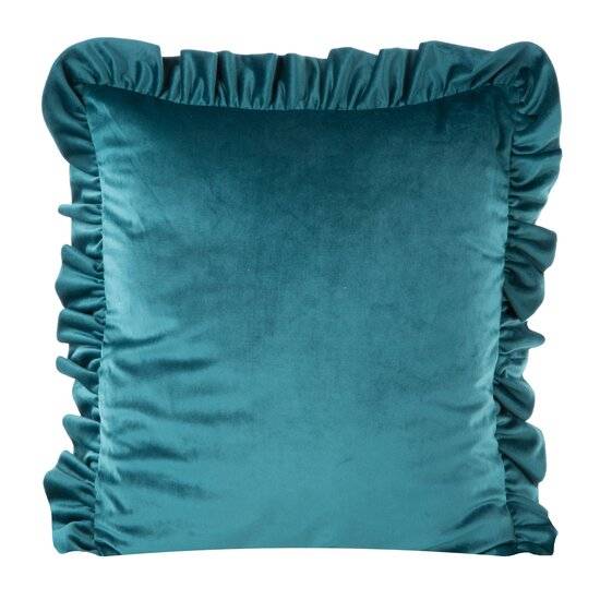 Dekoratyvinė pagalvėlė „VELVET” turquoise aksominė 45×45 cm
