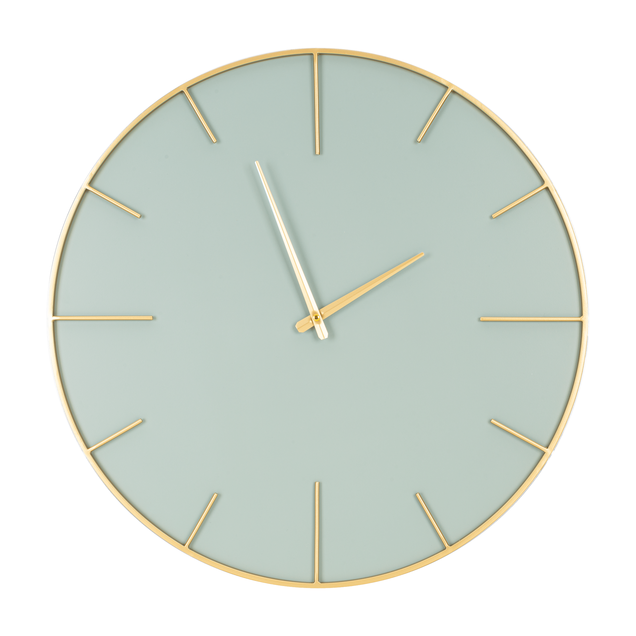 Sieninis laikrodis „Moderno” 60 cm mint-gold