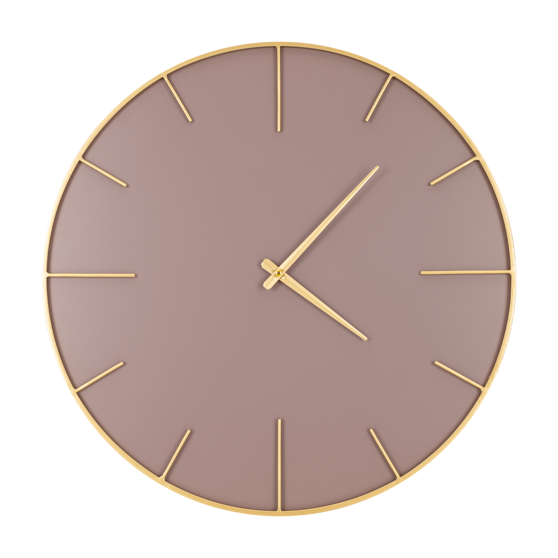 Sieninis laikrodis „Moderno” 60 cm pink-gold