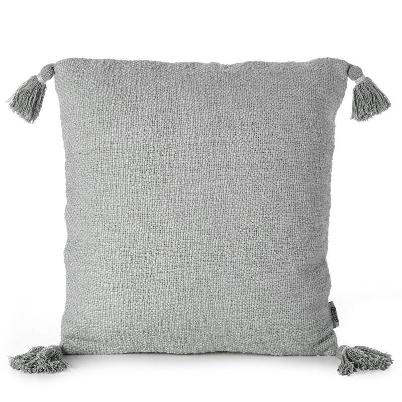 Dekoratyvinė pagalvėlė „KIMI” 45×45 cm silver medvilninė