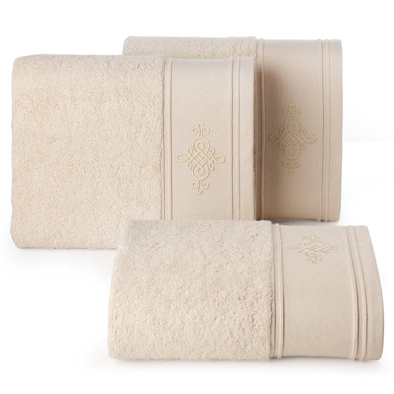 Medvilninis vonios rankšluostis „Klasika” 600 g/m2 beige