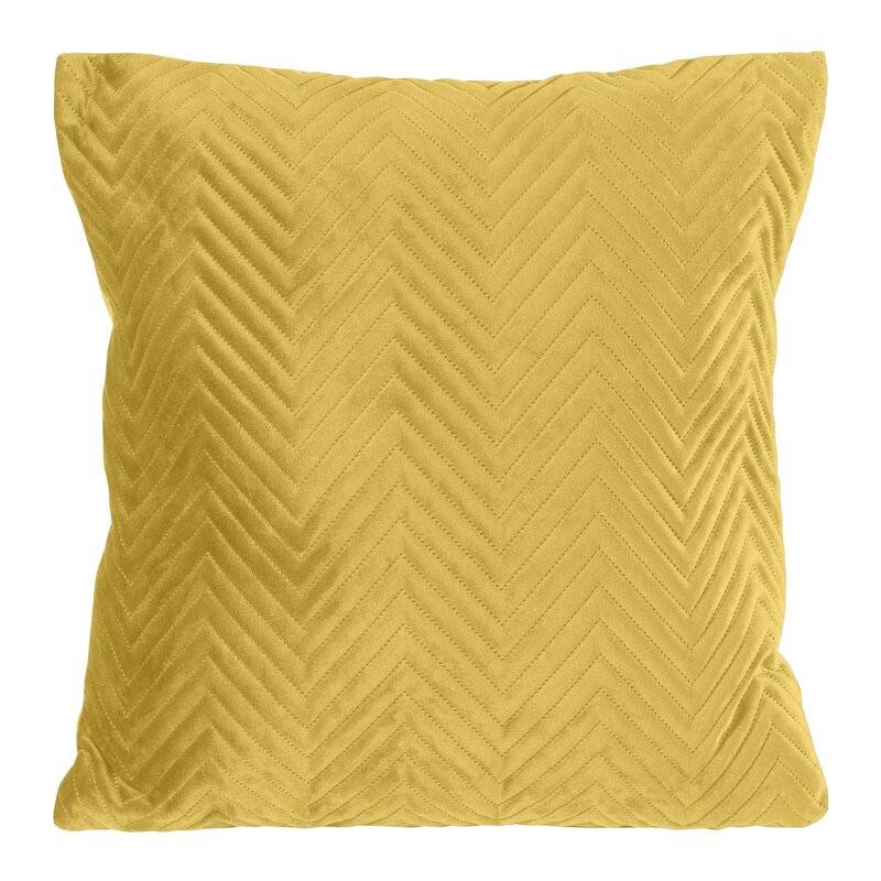 Dekoratyvinė pagalvėlė „Sofia” mustard aksominė 45×45 cm