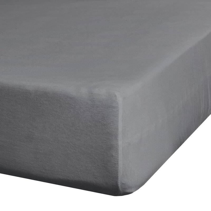 Premium trikotažinė paklodė su guma gray1 įvairių dydžių
