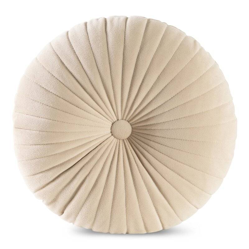 Apvali dekoratyvinė pagalvėlė „VELVET68” beige