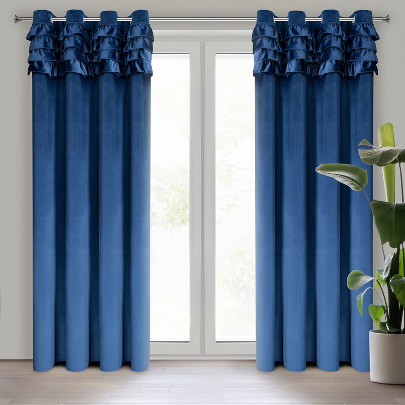 Aksominė naktinė užuolaida „Erin” 140X250 royal blue