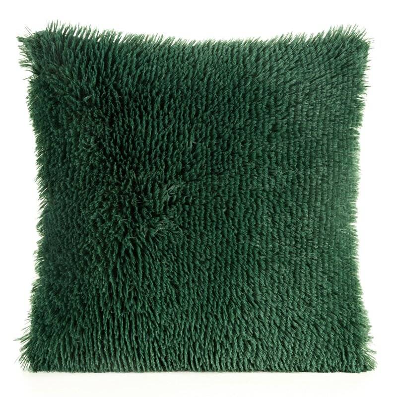 Dekoratyvinė pagalvėlė „Tiffany” ilgo plauko, emerald