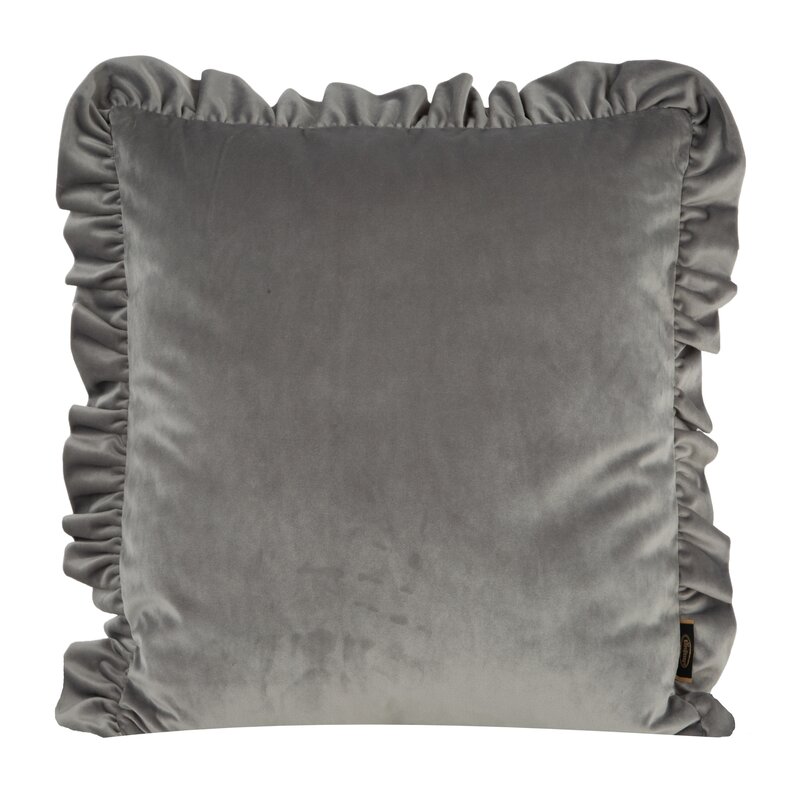 Dekoratyvinė pagalvėlė „VELVET” silver aksominė 45×45 cm
