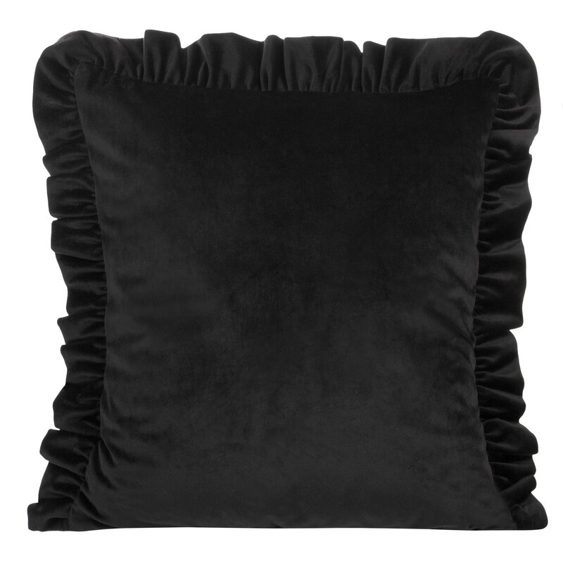 Dekoratyvinė pagalvėlė „VELVET” black aksominė 45×45 cm