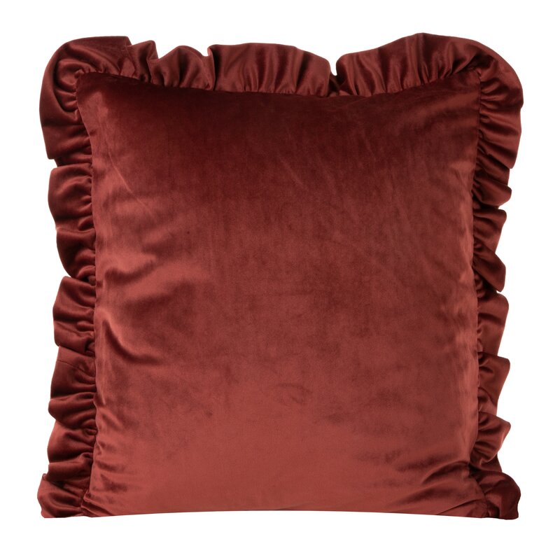 Dekoratyvinė pagalvėlė „VELVET” marsala aksominė 45×45 cm