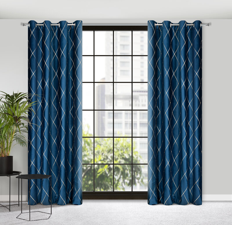 Naktinė užuolaida „Margo” Pierre Cardin, aksominė 140×250 cm, royal blue