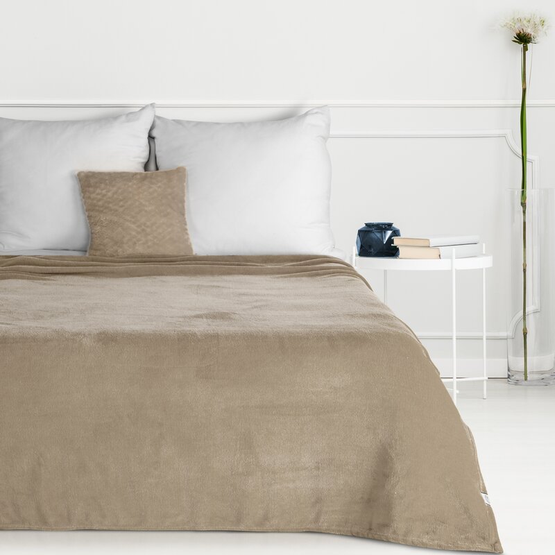 Pliušinis pledas „Simple” 150×200 cm beige