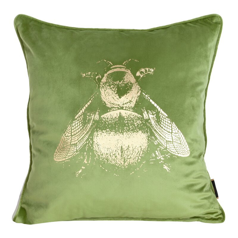 Dekoratyvinė pagalvėlė „Blink” green 45×45 cm aksominė
