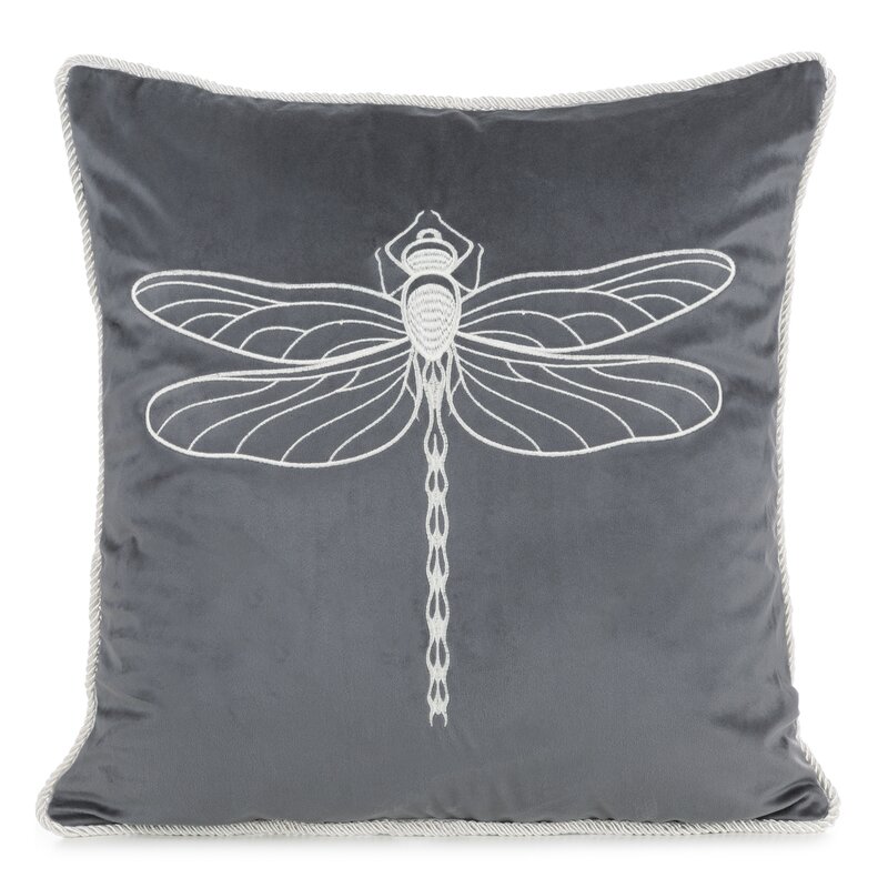 Dekoratyvinė pagalvėlė „Dragonfly” 45×45 cm aksominė