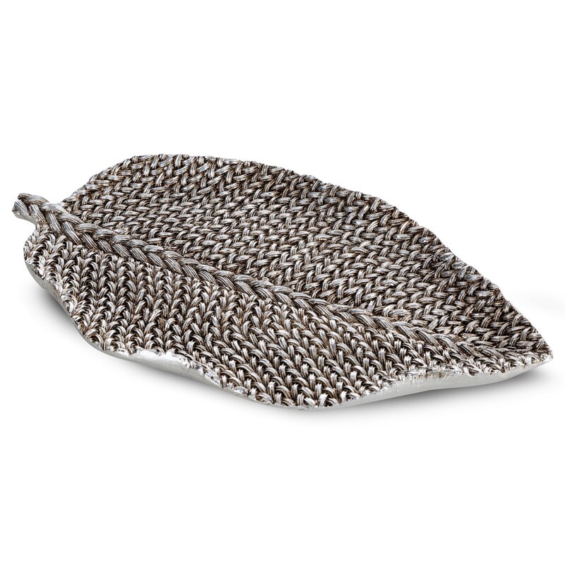Dekoratyvinė lėkštė „Moli” 29x16x3 cm silver