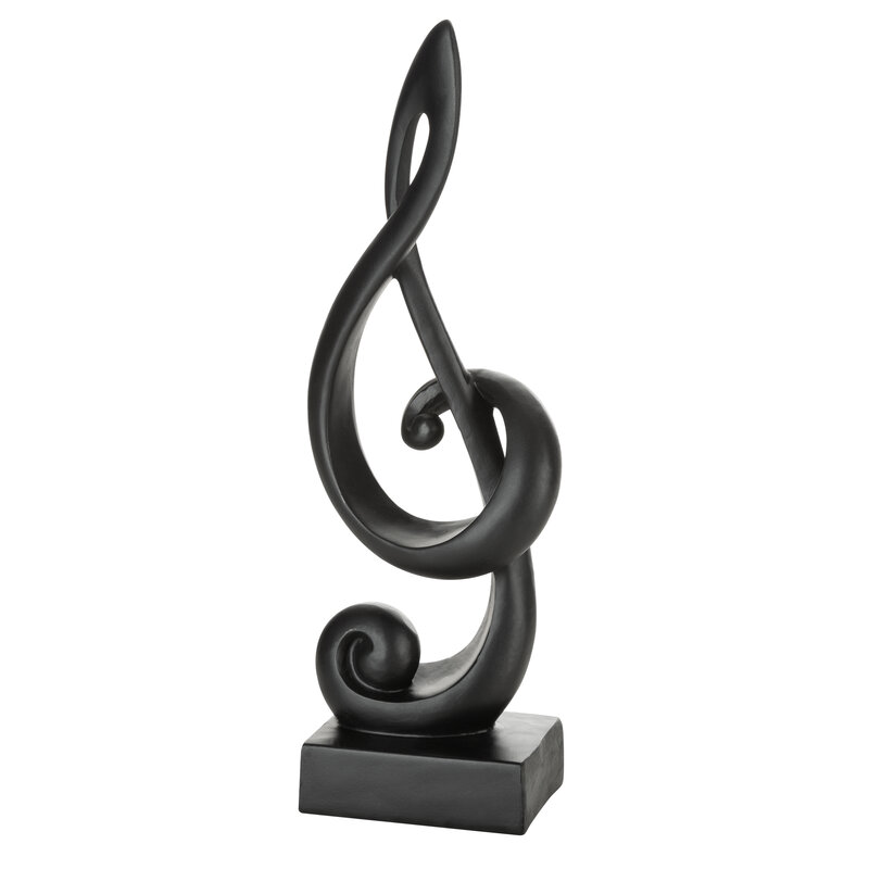 Dekoratyvinė figura „Smuiko raktas” 13X9X36 cm black