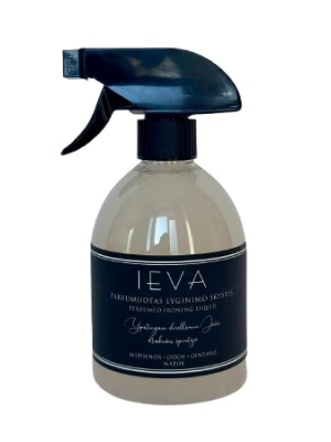 Parfumuotas lyginimo skystis „IEVA”, odos, medienos ir gintaro aromatas, 0,5 L