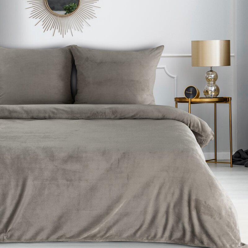 Pliušo patalynės komplektas „Soft”, beige įvairių dydžių