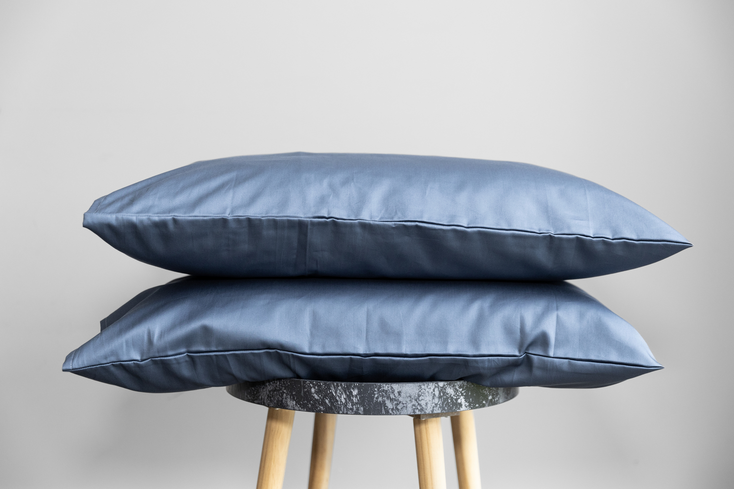 PREMIUM satino pagalvės užvalkalas „Ocean blue”