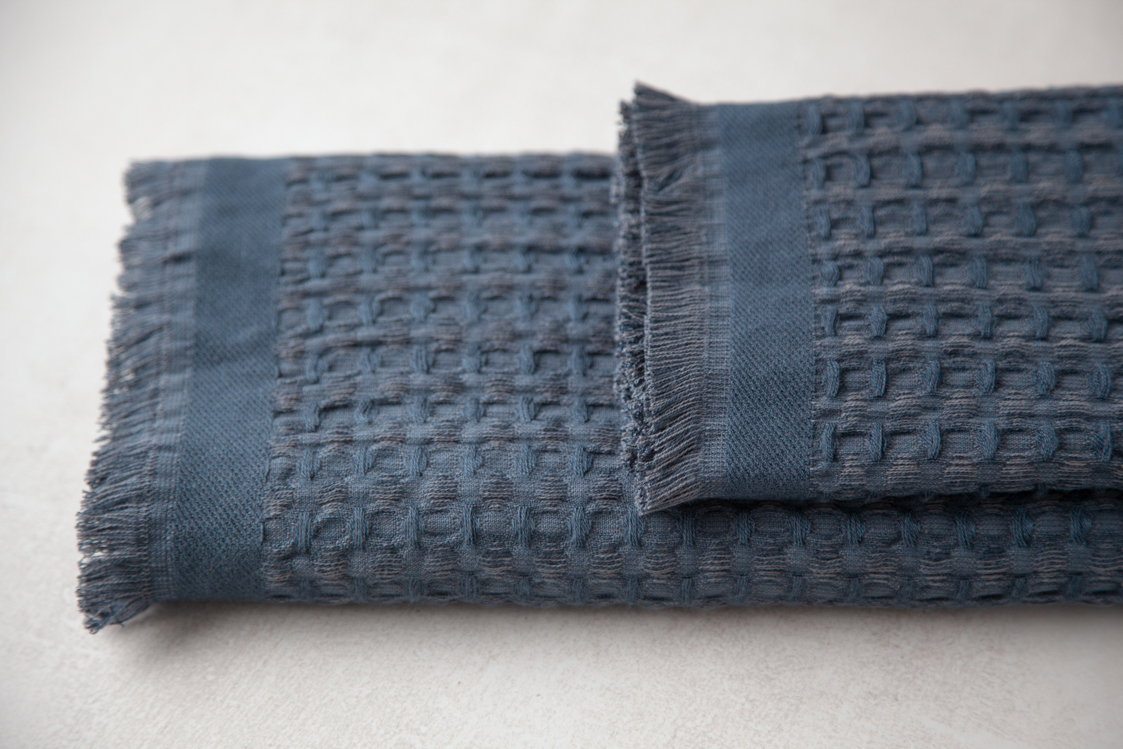 Vaflinis rankšluostis iš bambuko „Softness” RINKINYS, 2 vnt gray