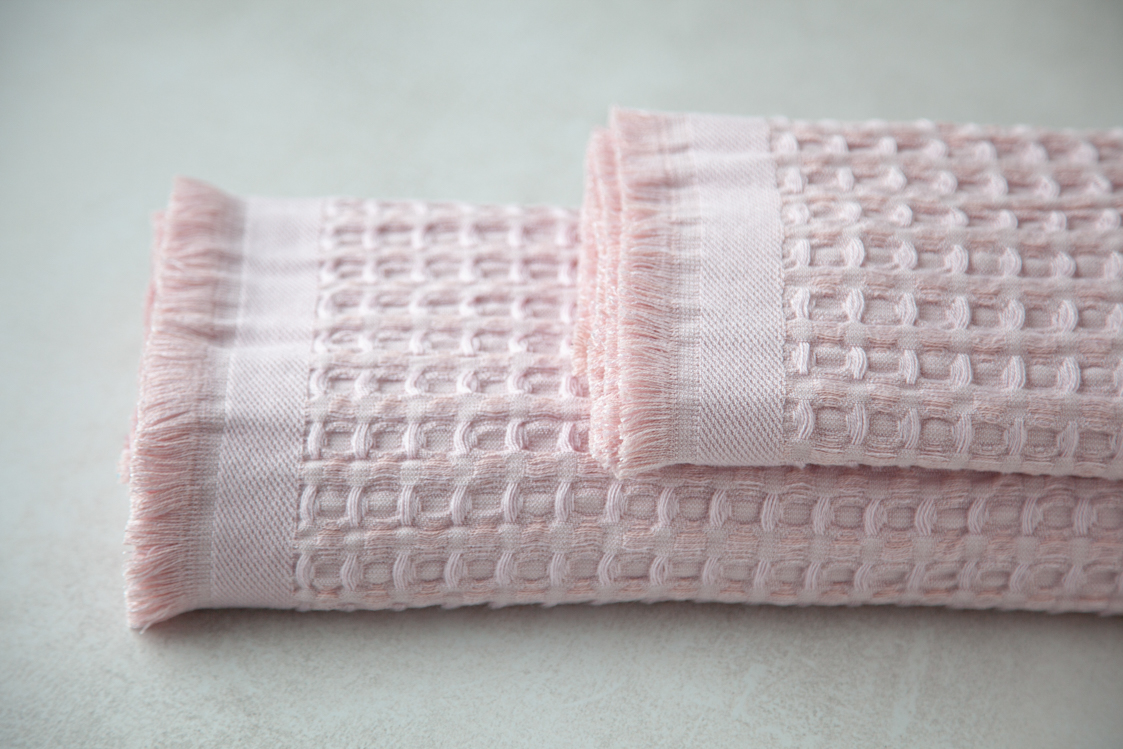 Vaflinis rankšluostis iš bambuko „Softness” RINKINYS, 2 vnt pudra