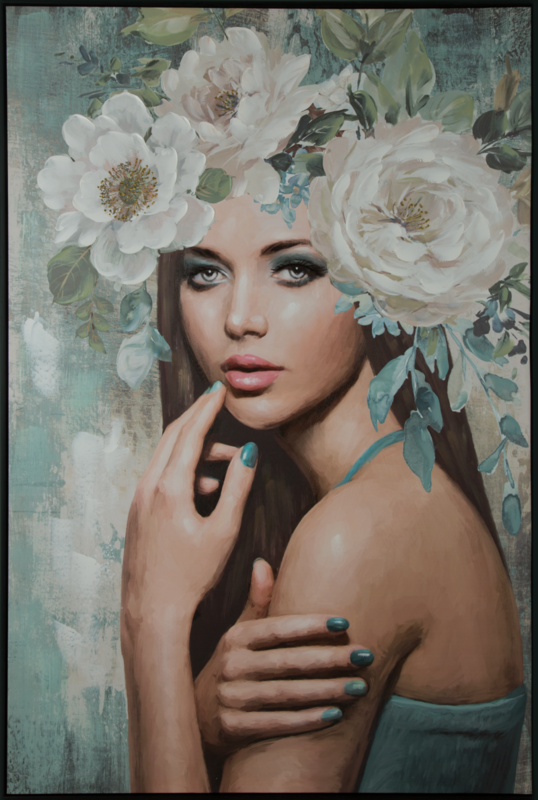 Rankų darbo paveikslas „Blush” 80×120 cm