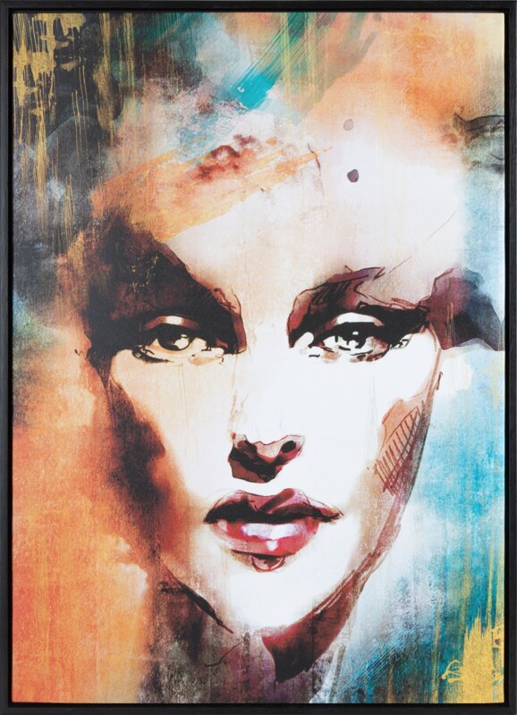 Paveikslas „Woman1” abstrakčios tapybos spauda 50×70 cm