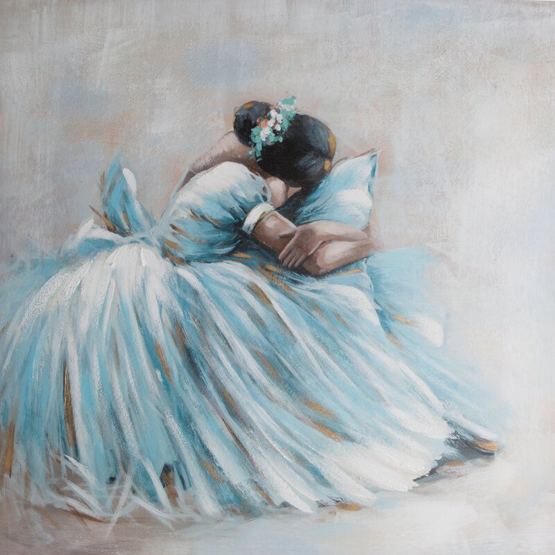 Rankų darbo paveikslas “Ballerina” 100×100 cm