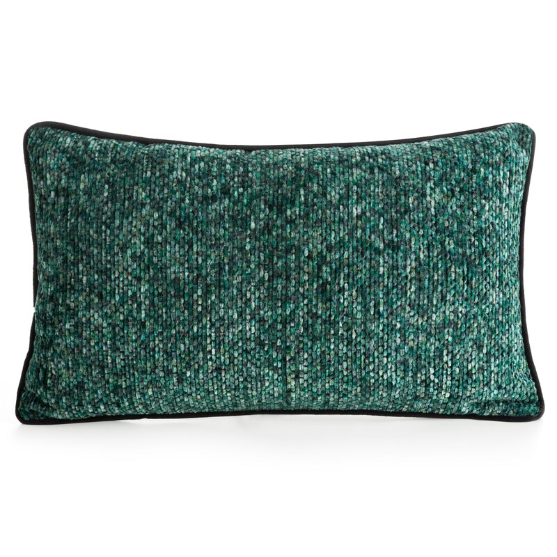 Dekoratyvinė pagalvėlė „Bari” emerald 30×50 cm iš boucle audinio
