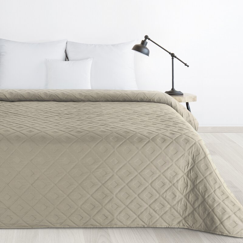 Lovatiesė „Alara6” beige įvairių dydžių iš mikropluošto