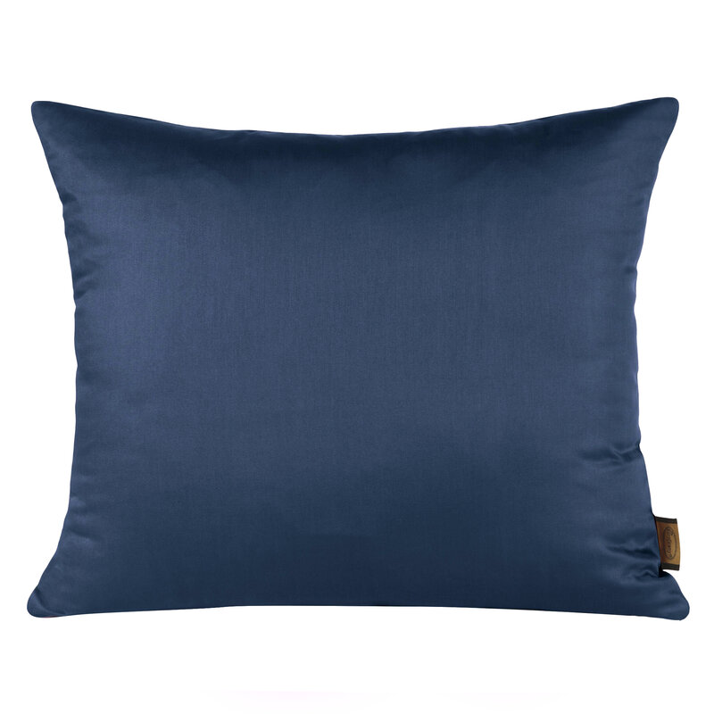 Satino pagalvės užvalkalas 50×70 cm, navy