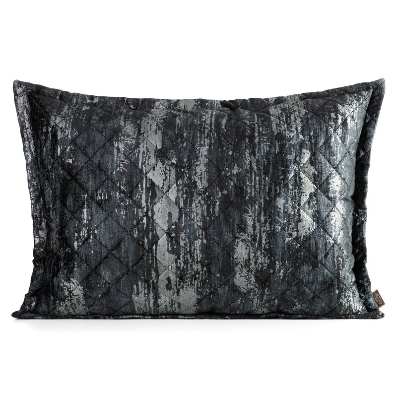 Dekoratyvinės pagalvėlės „Blink” užvalkalas, black-silver 50×70 cm