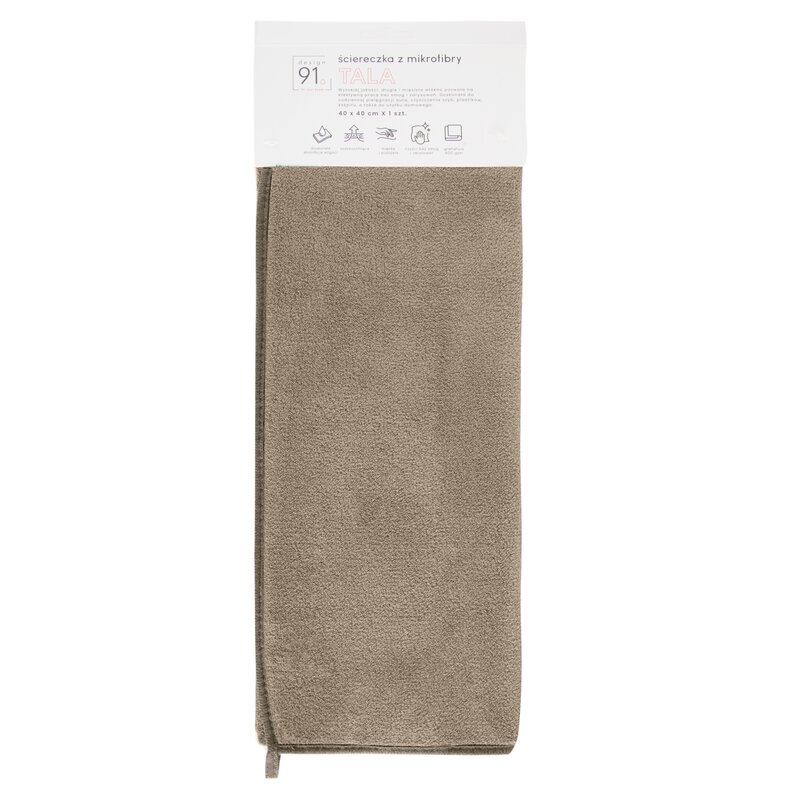 Mikropluošto šluostė „Talia” 40×40 cm 600g/m2 beige