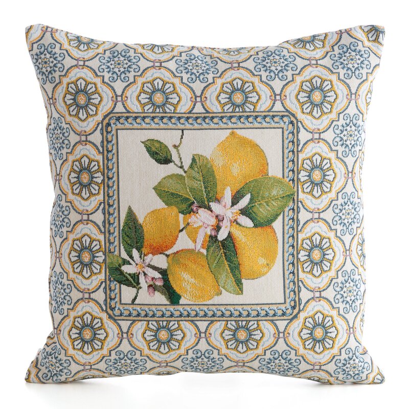 Dekoratyvinė pagalvėlė „Lemon” su medvilne 45×45 cm