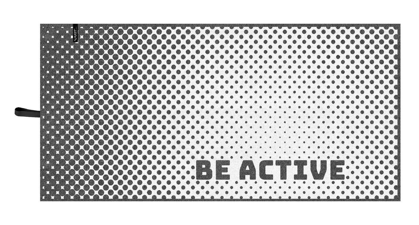 Bambukinis paplūdimio rankšluostis „Active” black 75×150 cm