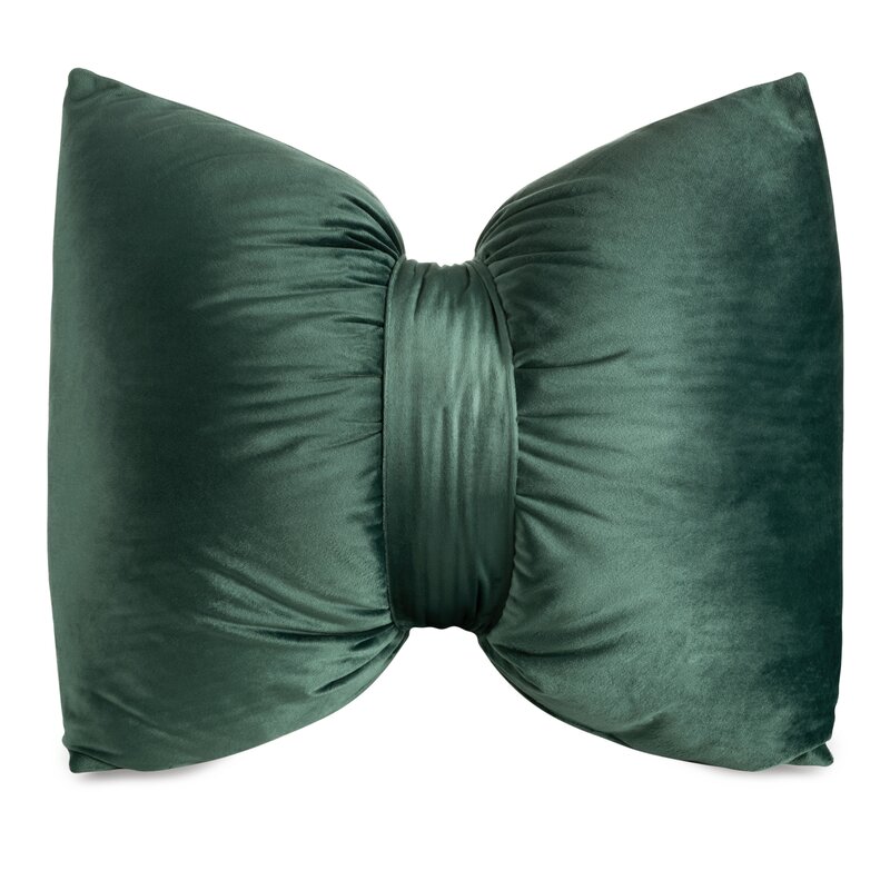 Dekoratyvinė pagalvėlė „Kaspinėlis” emerald, 45×55 cm
