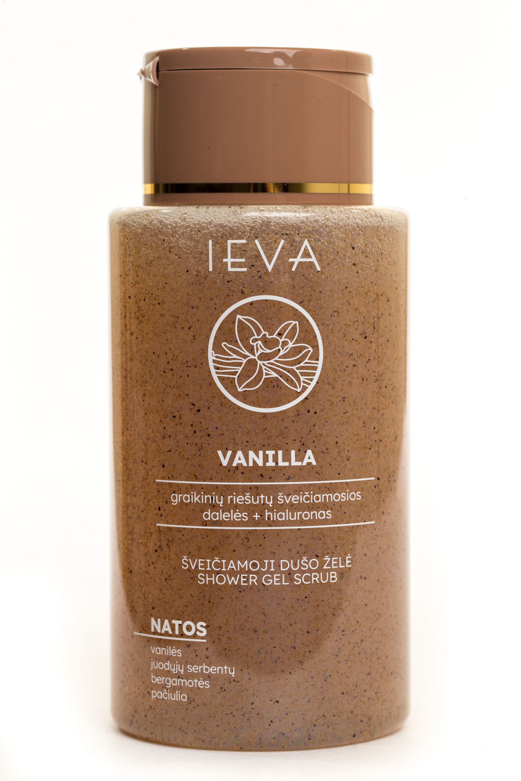 Šveičiamoji dušo želė IEVA vanilla, 300 ml