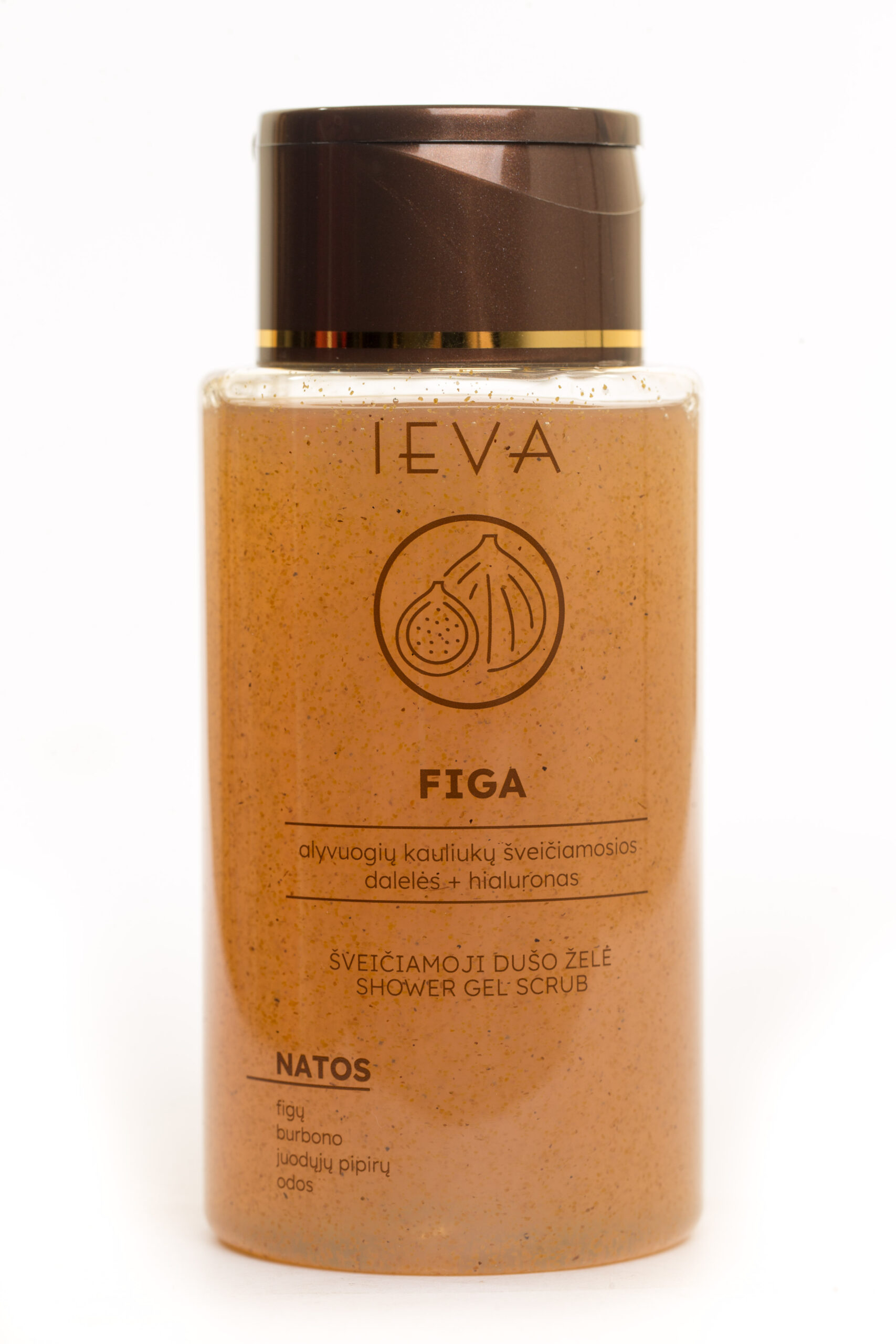 Šveičiamoji dušo želė IEVA figa, 300 ml