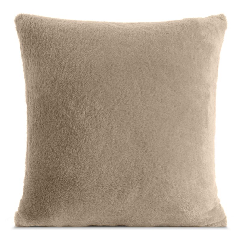 Dekoratyvinė pagalvėlė iš kailio „Nina” beige, 60×60 cm