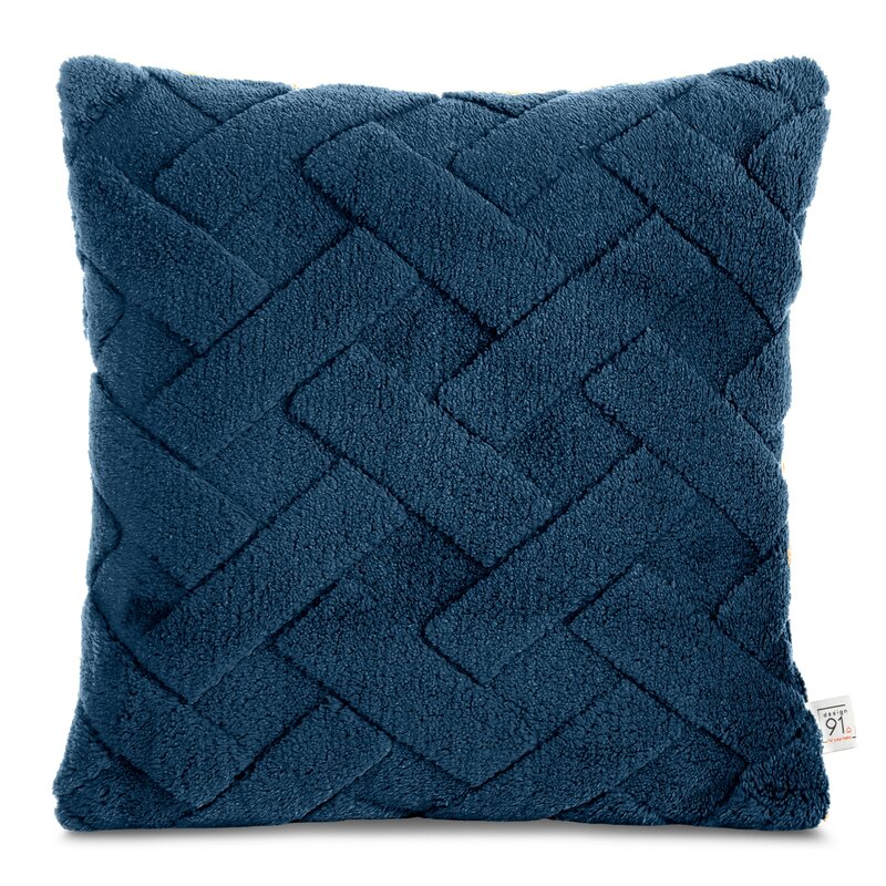 Dekoratyvinė pagalvėlė iš pliušo „Karolina” royal blue, 45×45 cm